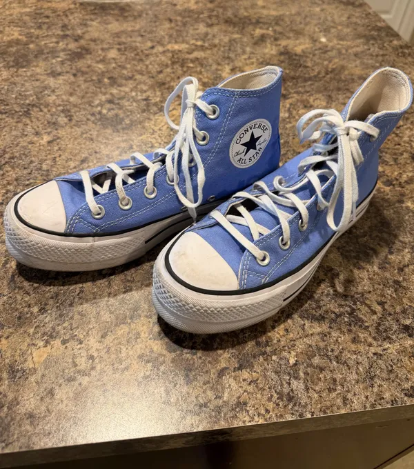 Blue Platform Converse High-Top - Image 2