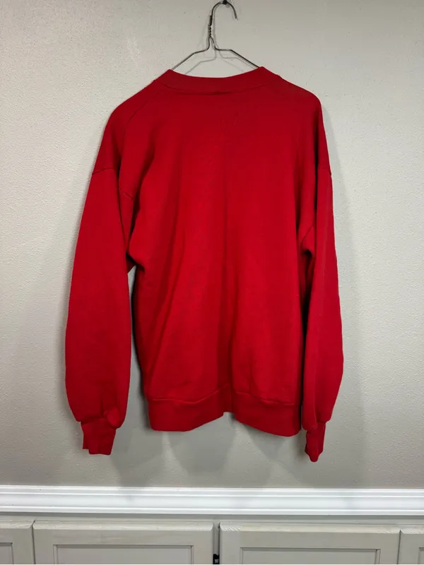 Disney Vintage 90’s Red Mickey Crewneck Sweatshirt - Image 4