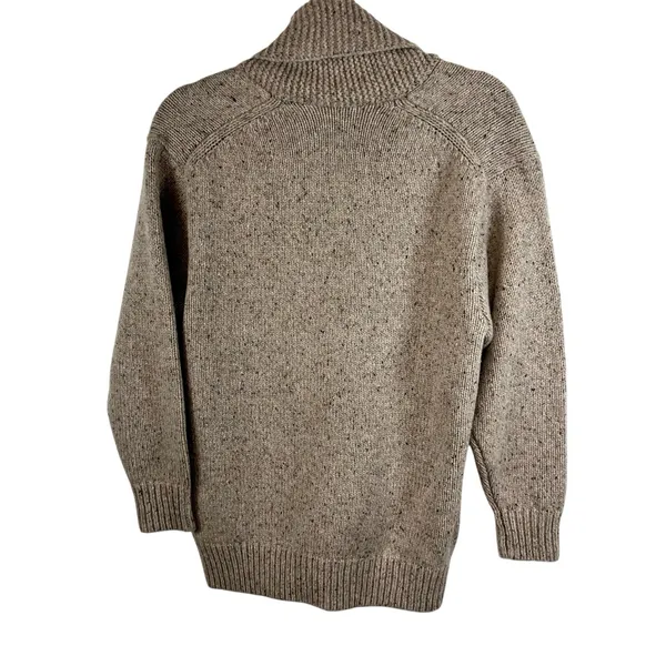 Aritzia Wilfred Free Button Up‎ Grandpa Cardigan Wool Blend Tan Women's Sz 2XS - Image 2