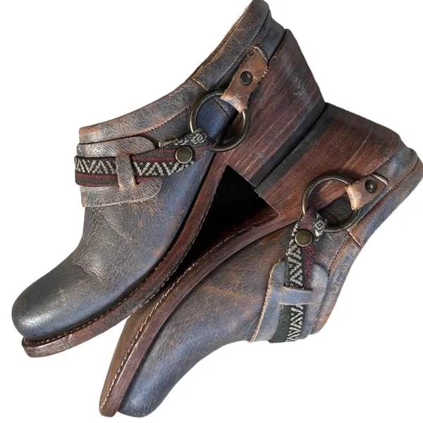 EUC Bed Stu Leather Triad Mule Clogs Size 7 - Image 8