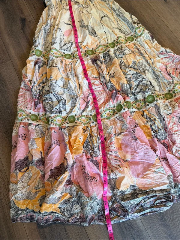 Anthropologie Square Neck Floral Maxi Dress - Image 9