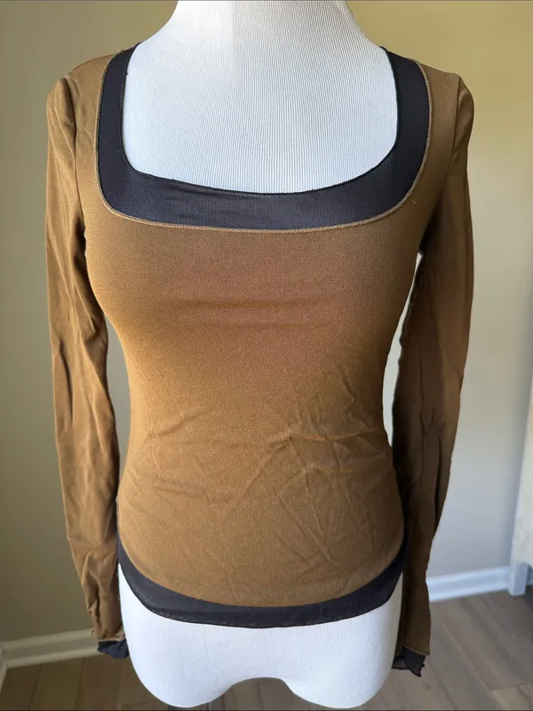 Free People Intimately Free Sheer Layered Long Sleeve Top - Image 3