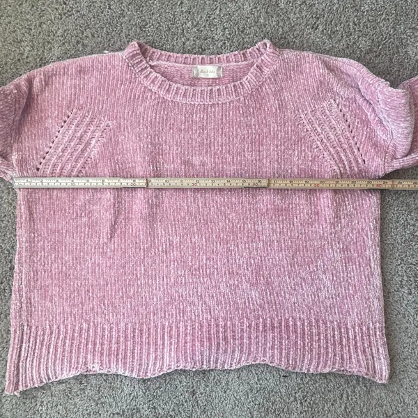 Altar'd State pink chenille sweater Sz Medium - Image 6