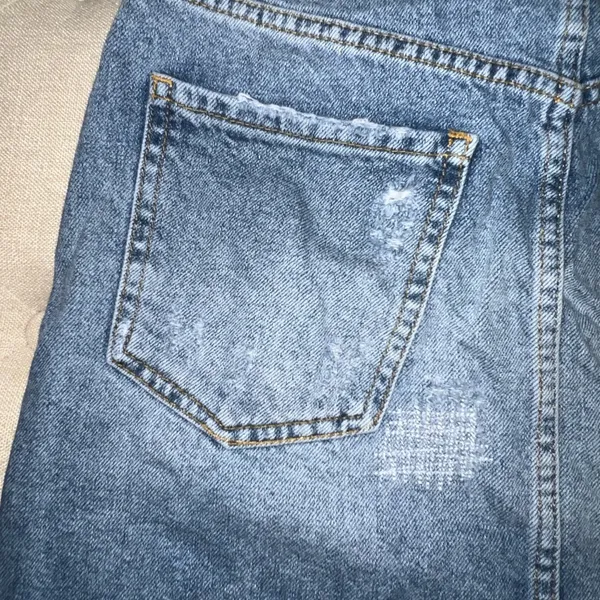 Free People Embellished Denim Skirt - Image 7