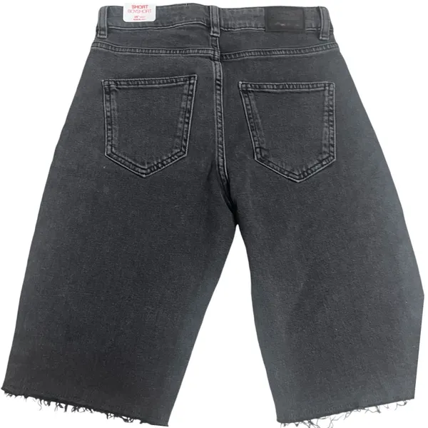 NWT Superdry Cut Off Denim Jean Kari‎ Longline Shorts 26 Coastline Black shorts - Image 2
