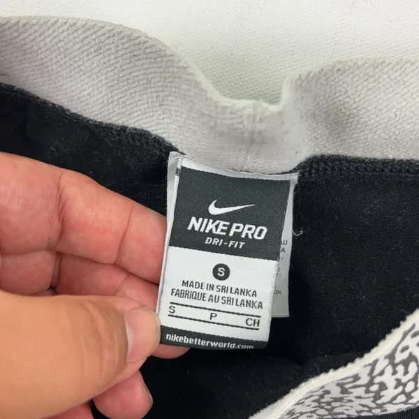 Nike Pro Dri-FIT Leggings Womens Small Black Compression Just Do It Graphic - Image 8
