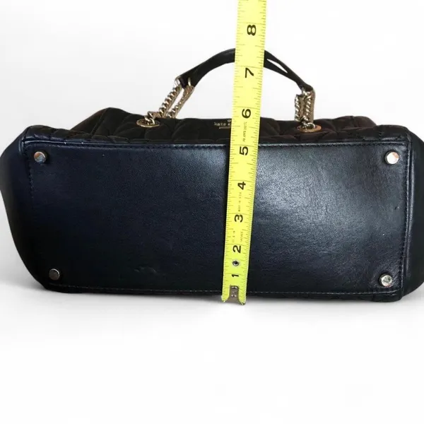 Kate Spade Briar Lane Quilted Purse, Size OS - Black/Gold - Image 14