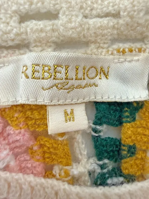 Rebellion Granny Square Crochet Sweater - Image 6