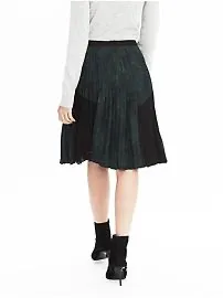 Banana Republic Pleated Small Floral Print Skirt - Image 2