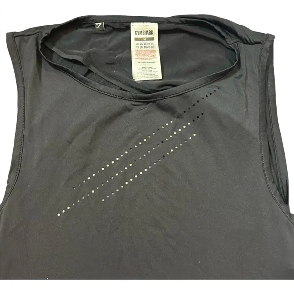 Gymshark Black Open Back Muscle Tank | Women’s Medium - Image 10