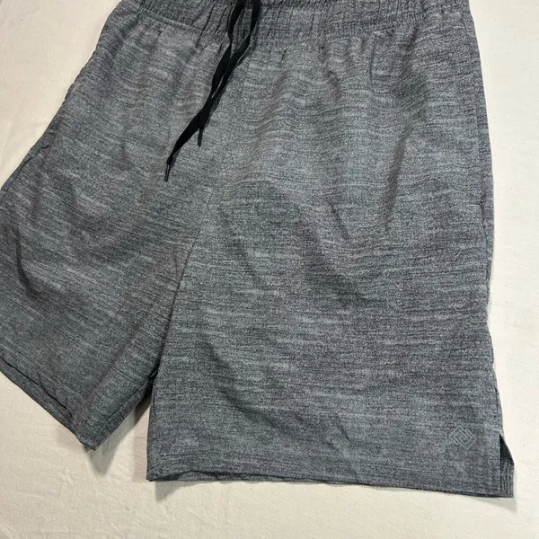 Zeros Flex Gray Athletic Shorts Medium drawstring elastic pockets running sport - Image 3