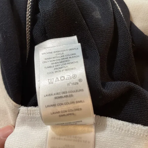 Lauren Ralph Lauren Womens Cowl‎ Neck Sweater Cream Black Viscose Stretch Sz S? - Image 5