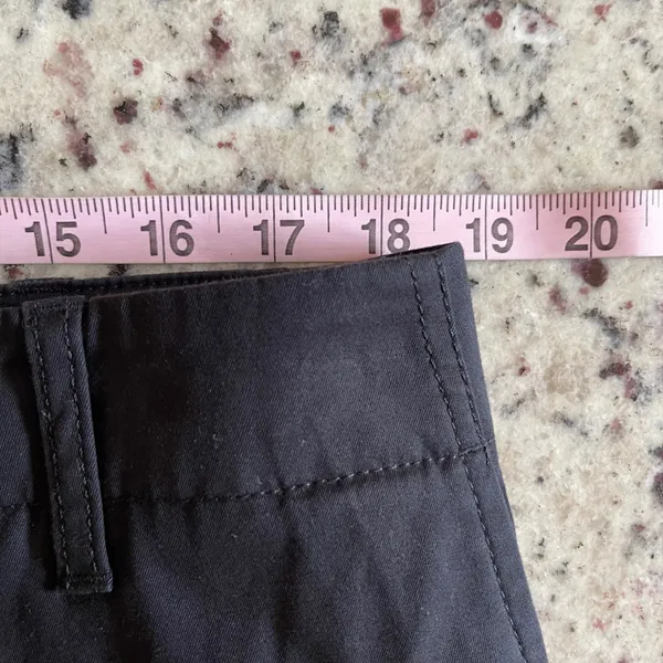 Talbots Chino Shorts Women 14 Black Preppy Classic‎ Stretch Mid Rise Twill 7in - Image 5