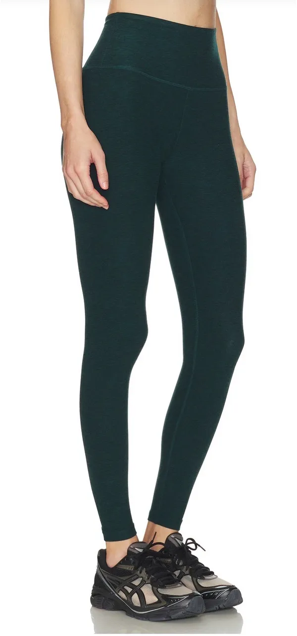 Beyond Yoga Leggings High-Waisted Spacedye Green M - Image 3