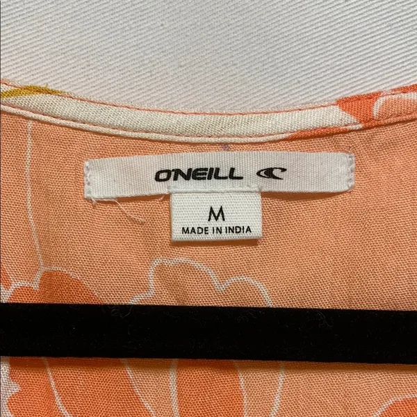 O'Neill Orange Ruched Crop Top - Image 2