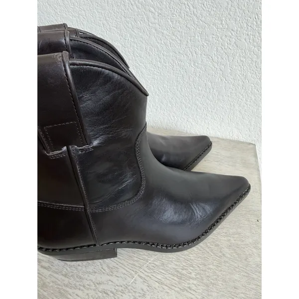 Michael Kors Noemie Women's Brown Leather Pull-On Ankle Bootie Pointed W 5.5 - Image 9