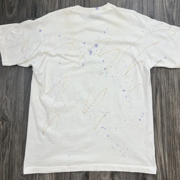 Fruit Of The Loom Vintage Single Stitch Floral Short Sleeve T-Shirt Size XL - Image 7