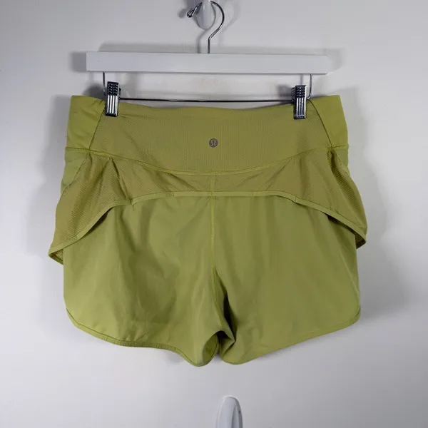 Lululemon Run Off Route High Rise Shorts 4" Lemon Vibe Athletic Gym‎ Womens 10 - Image 4