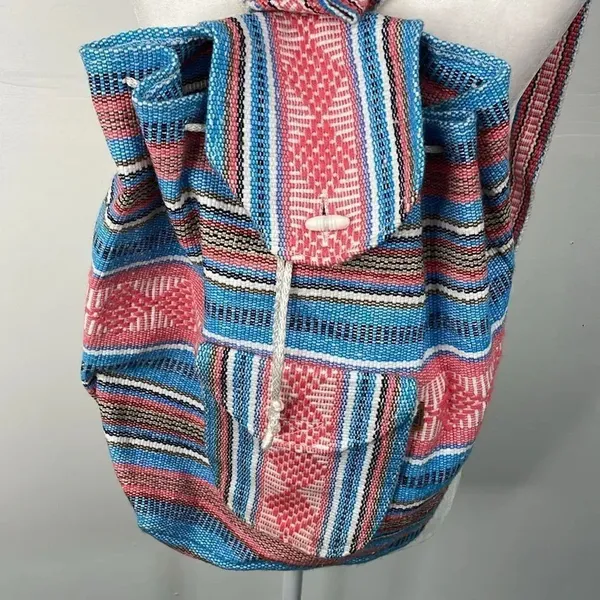 Pinzon Canvas Boho Aztec Backpack - Image 3