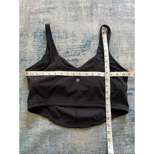 Lululemon Black Align Corset Tank Top Size 14 - Image 4