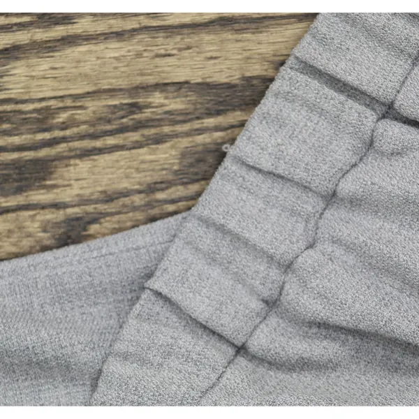 Kasper Straight Leg Pocketed Pull On Elastic Back Trouser Pants Pebble Gray L - Image 7