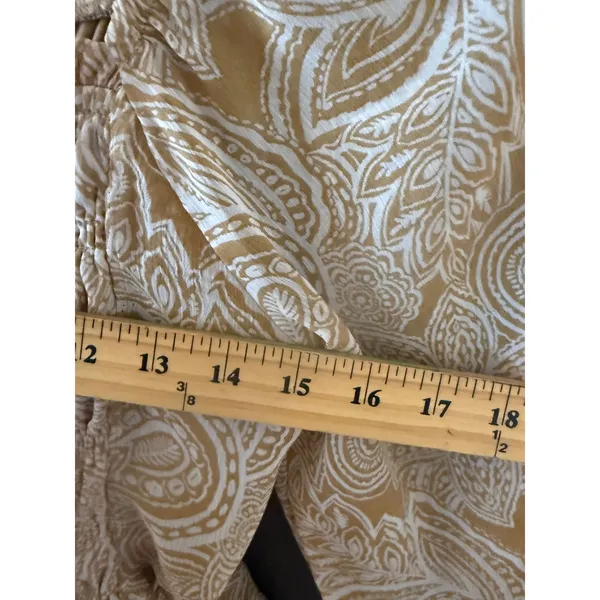 Sienna‎ Sky Womens Paisley Smocked Mini Dress Western Boho Square Neck L - Image 6