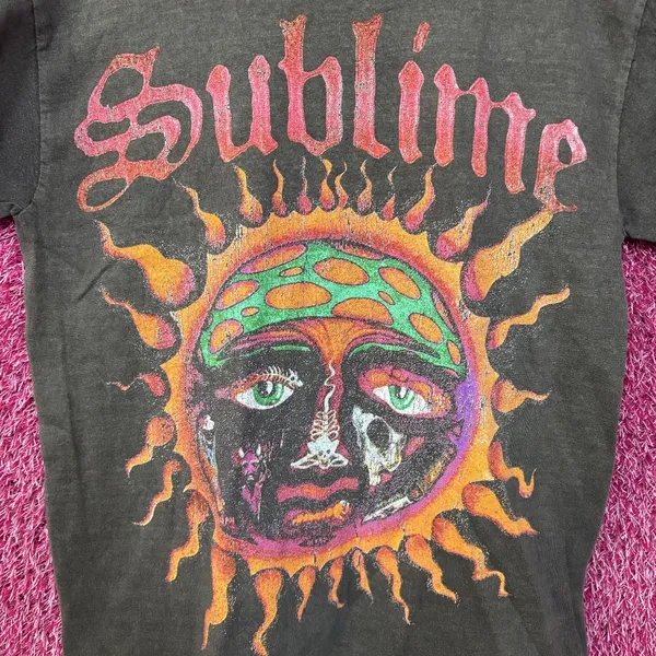 Sublime Sun Logo Gray T- Shirt Small - Image 2