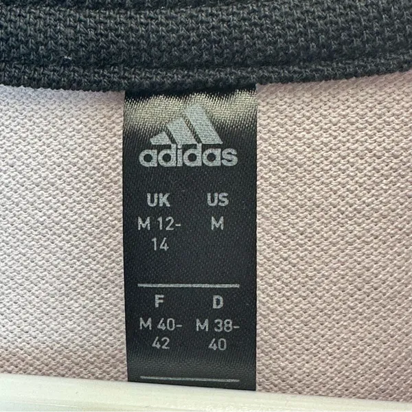Adidas Cropped Medium Oversized Light Purple Polo Shirt Multi Sport - Image 5