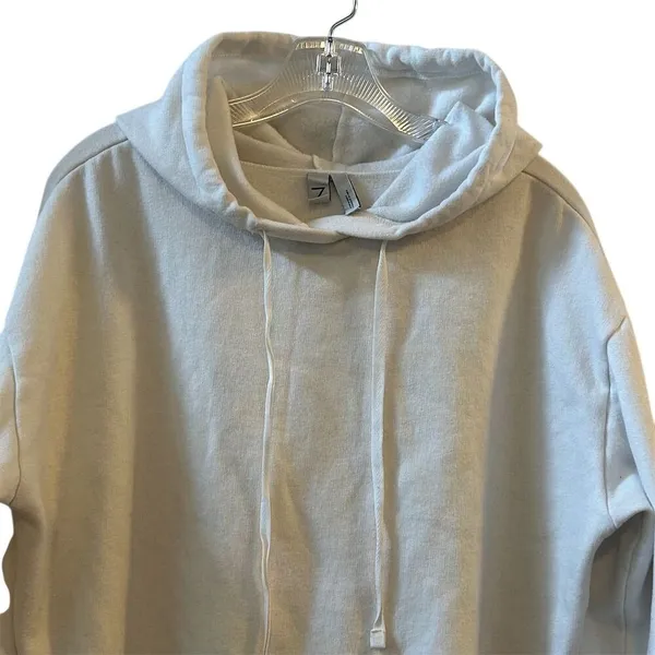 Z by Zella Women's White‎ Hoodie Sweatshirt Size S Casual Fall Wear - Image 5