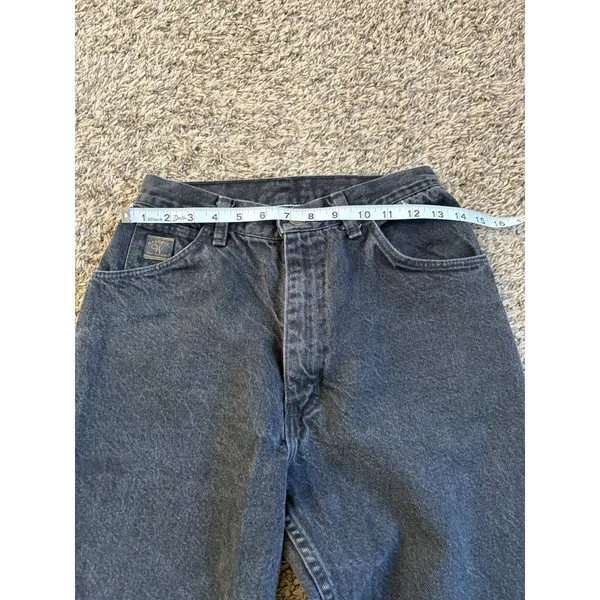 Wrangler Women's 1990s Vintage Black Denim Jeans Grunge Size 10 - Image 7