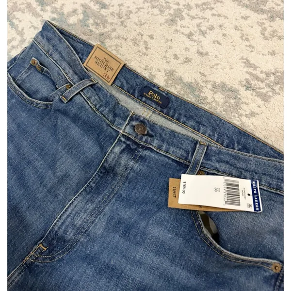 Polo Ralph Lauren High Rise Skinny Jeans 33 NWT Medium Wash Denim - Image 4