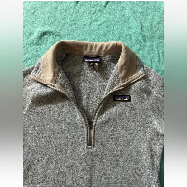 Patagonia Women's Better‎ Sweater 1/4 Zip Heather Gray Size Xsmall - Image 3