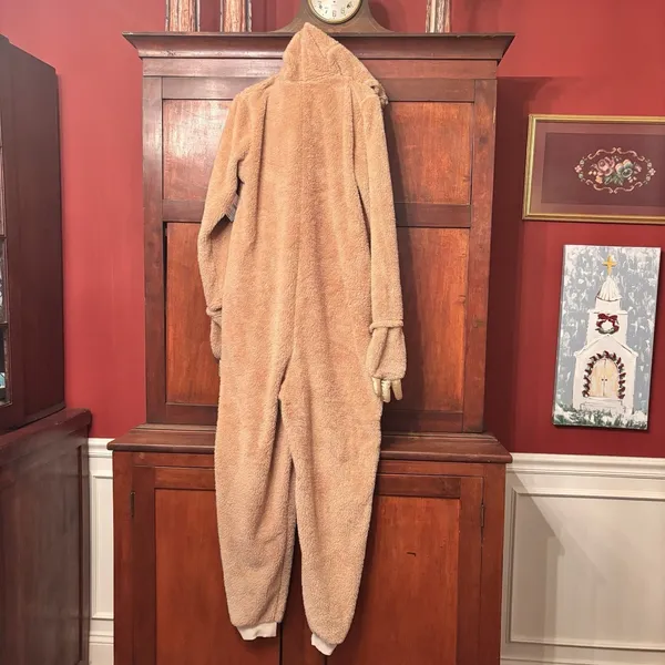 Celebrate Halloween Sloth Union Suit Womens L 12-14 Plush Hooded Pajama‎ Costume - Image 8
