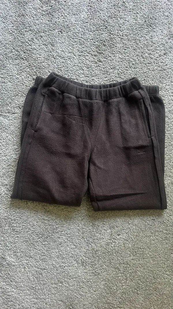 Fuzzy Adidas Chocolate Brown Sweatpants Size S - Image 2