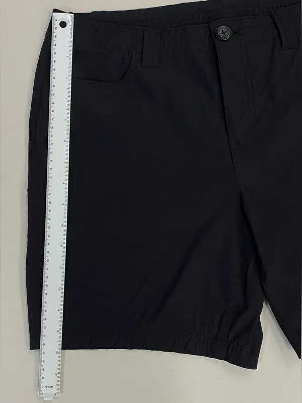Eddie Bauer Women’s Black Hiking Trail Shorts 10 Nylon Zip Pocket Outdoor - Image 9
