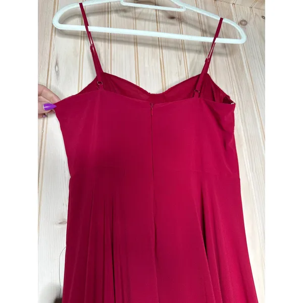 NWT Lulus Cause for Commotion Red Pleated Bustier Maxi Dress Gala Banquet Size S - Image 6