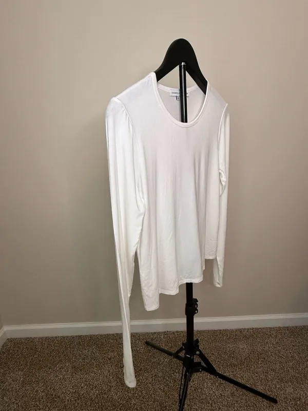 Sincerely Jules Lux‎ White Long Sleeve Top Size M - Image 3