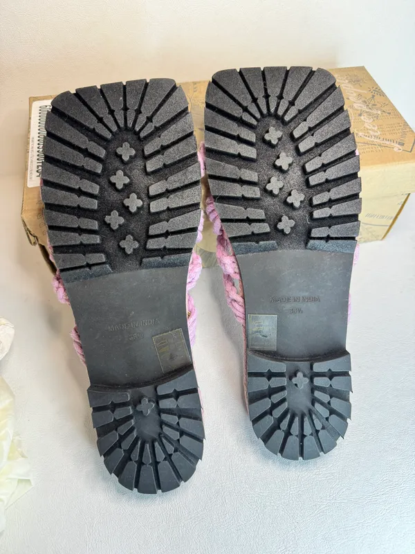 Free People Sandri Macrame Sandals Lavander casual classic summer beach vacation - Image 7