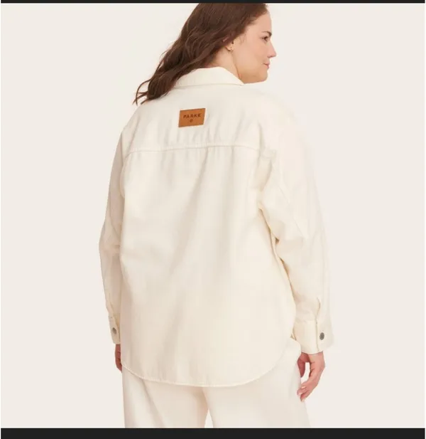 Parke x Target Cream Workwear Denim Shacket - Image 2