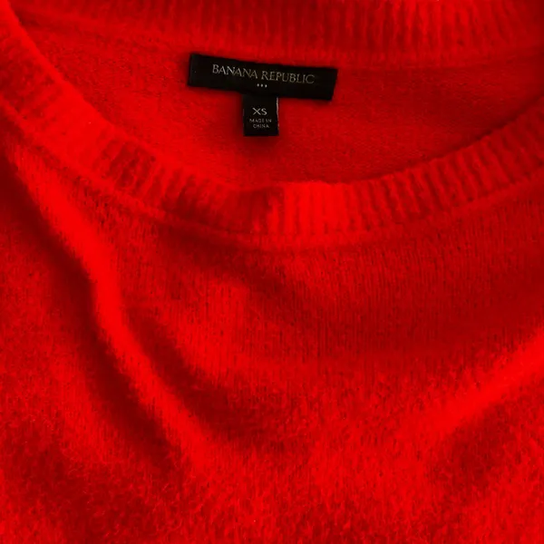 Banana Republic Vibrant Red Crew Neck Sweater - Image 4