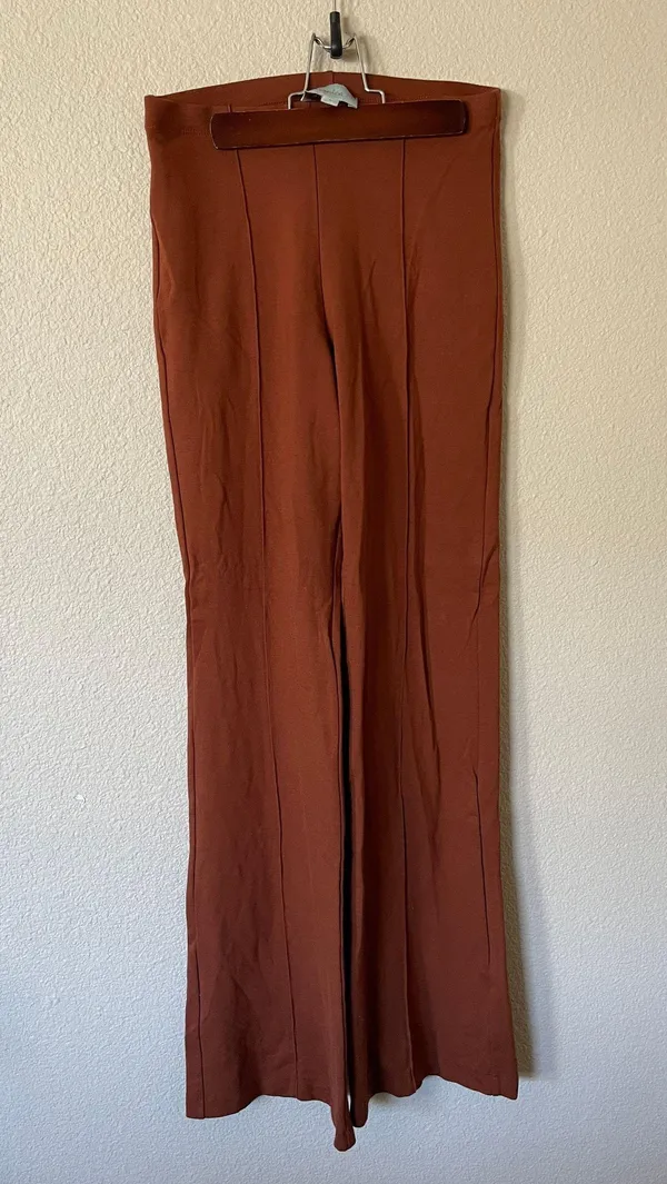 Veronica M Burnt Orange Flared Pants - Image 2