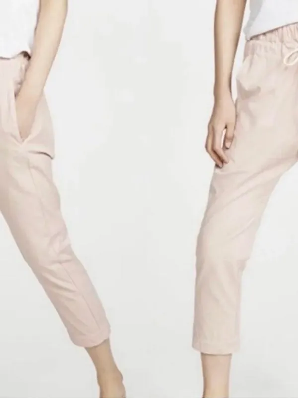 Bassike Pale Pink Drop Crotch Pants. $360 Size undefined - Image 2