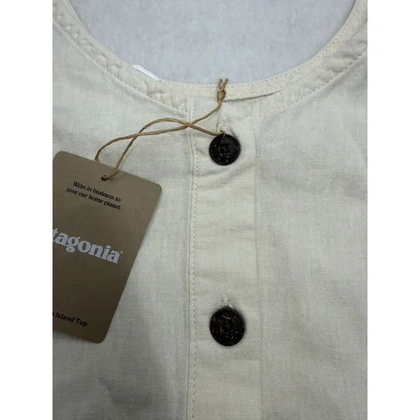 Patagonia Women's Garden Island Top Whole Weave Natural Size XL NWT - Image 8