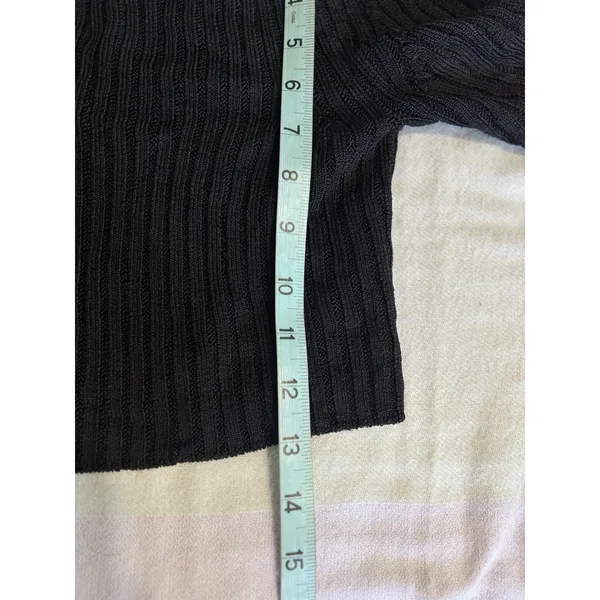 Free People Ribbed Knit Crop Sweater Short Sleeve Size Small Scoop Back‎ - Image 3