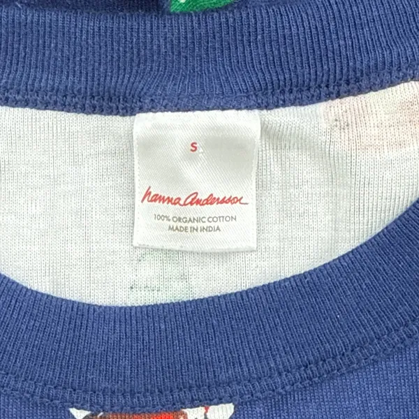 Hanna Andersson Heirloom‎ Ornaments Organic Cotton Long John Pajama Top Small - Image 6