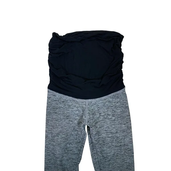 Beyond Yoga Beyond The Bump Ombre Maternity Leggings Black‎ Gray XS - Image 2