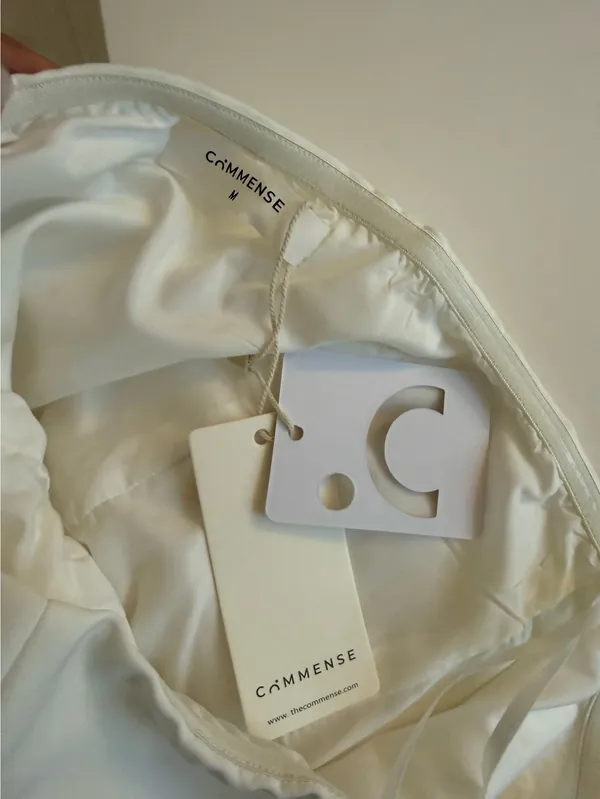 Commense White Strapless Dress M - Image 3