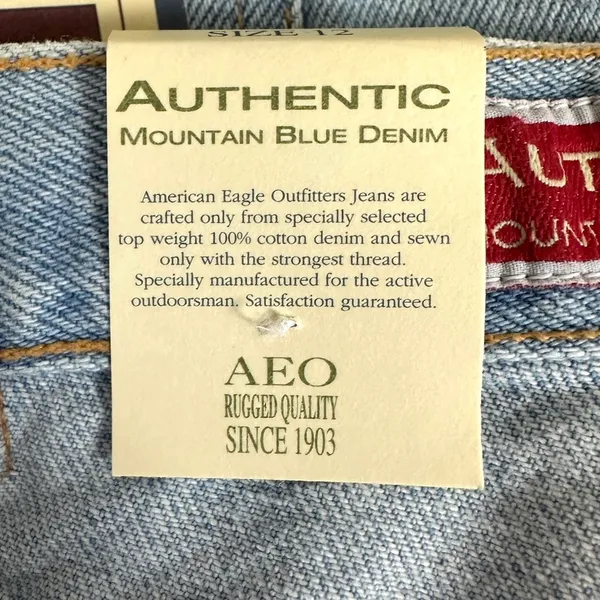 AMERICAN EAGLE OUTFITTERS Denim Shorts Size 12 - Image 4