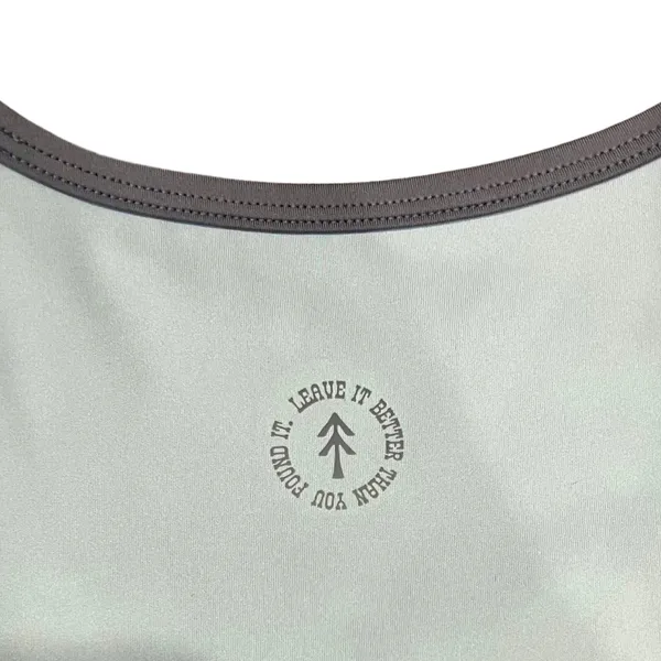 Parks Project Glacier Trail Blue Crop Top Sports Bra Bike Shorts Set XS NEW Tags - Image 7
