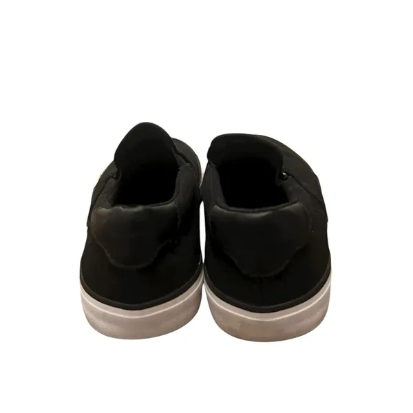 Lugz Women’s Clipper Black and White Canvas Slip-On‎ Sneakers Size 8 - Image 4